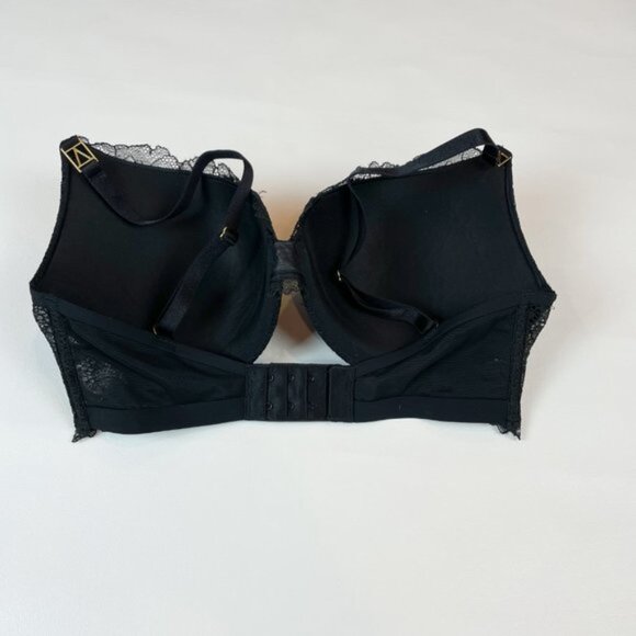 NWOT Victoria's Secret Bra 32DDD Very Sexy Uplift Plunge Black Lace B662 - Picture 3 of 7